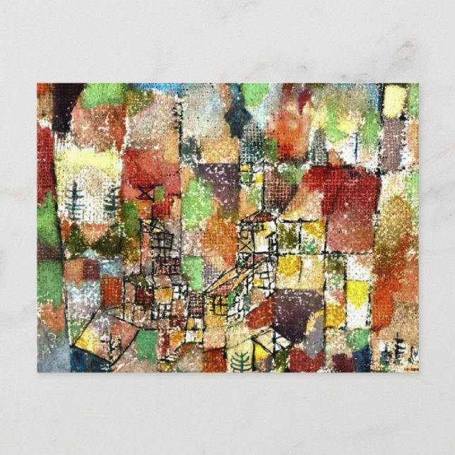 Klee - Två lanthus Vykort (Framsida)