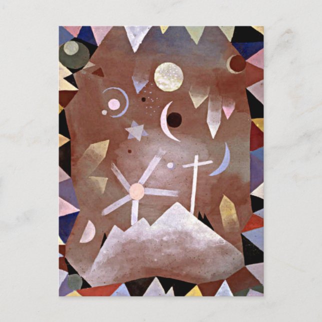 Klee - Uber Bergeshohe Vykort (Framsida)