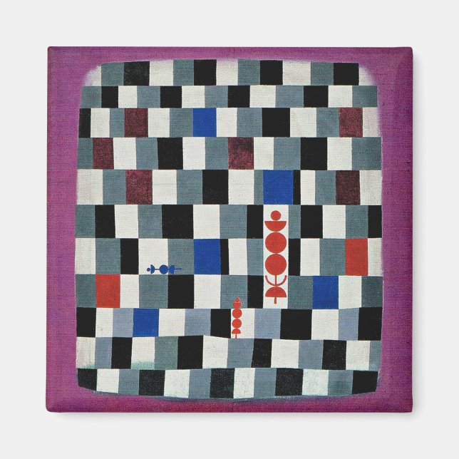 Klee - Ueberschach, 1937-grafik Magnet (Framsidan)