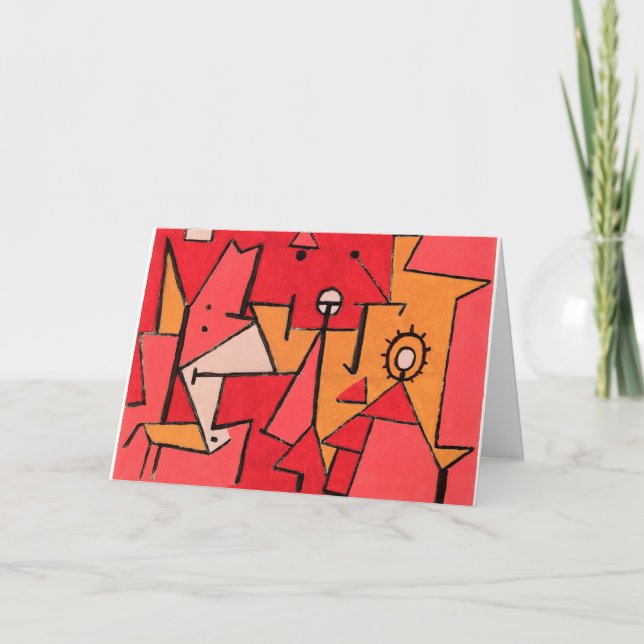 Klee - Värme, färgstark målning. Kort (Framsida)