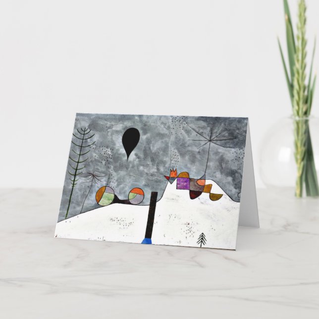 Klee - vinter, Paul Klee målning Kort (Framsida)