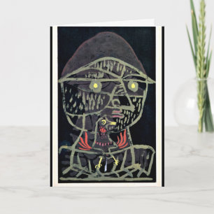 Klee - Vogelfanger, abstrakt konst Kort