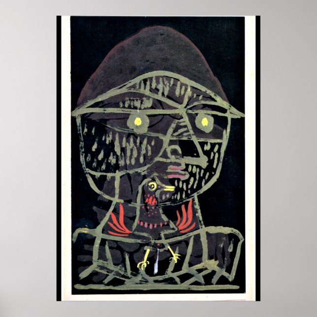 Klee - Vogelfanger, abstrakt konst Poster (Framsidan)