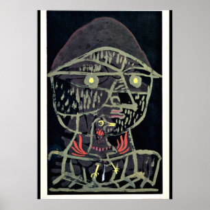 Klee - Vogelfanger, abstrakt konst Poster