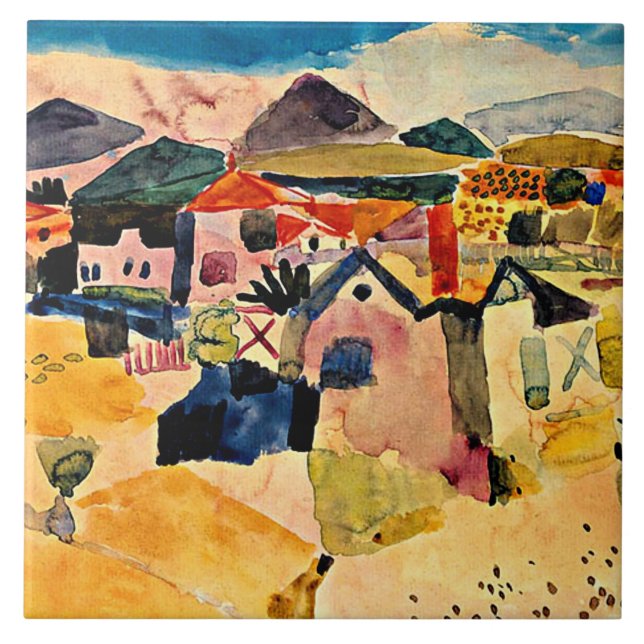 Klee - Vy över Saint Germain Kakelplatta (Framsidan)