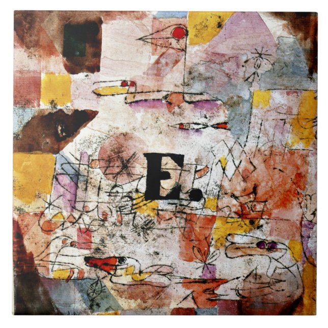 Klee - Waterfowl - Anka Kakelplatta (Framsidan)