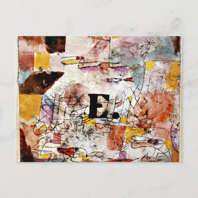 Klee - Waterfowl - Anka-målning Vykort (Framsida)