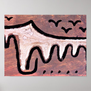 Klee - Wave, abstrakt art Poster