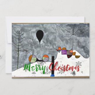 Klee - Winter Painting, Christmas greetings Anteckningskort