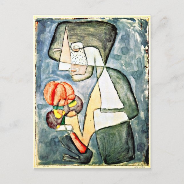 Klee - Woman med Tomato Vykort (Framsida)