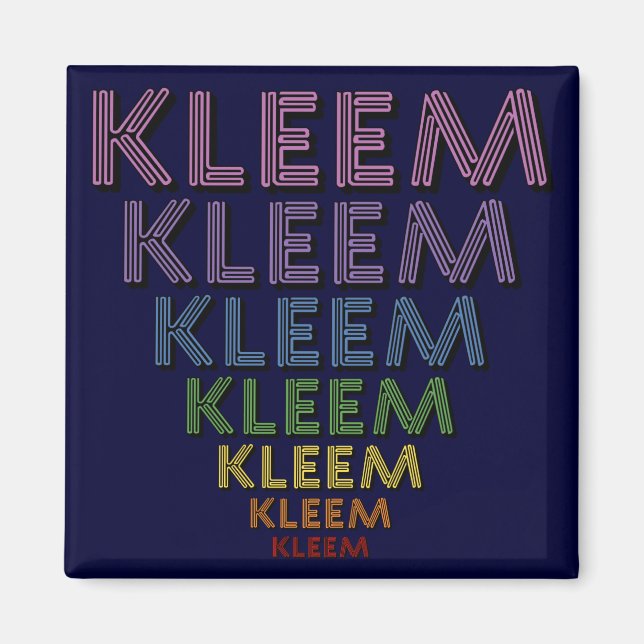 Kleem Chakra Färg Magnet (Framsidan)