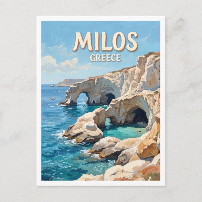 Kleftiko Milos Grekland Vykort (Framsida)