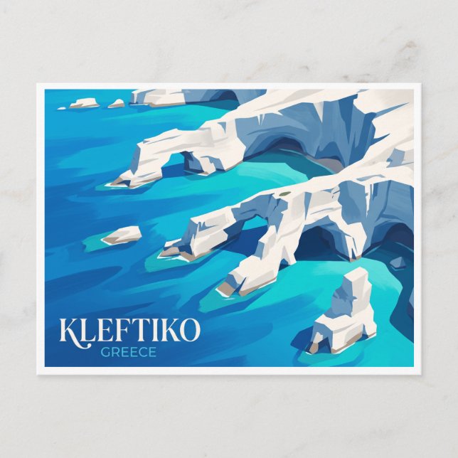 Kleftiko Milos Grekland Vykort (Framsida)