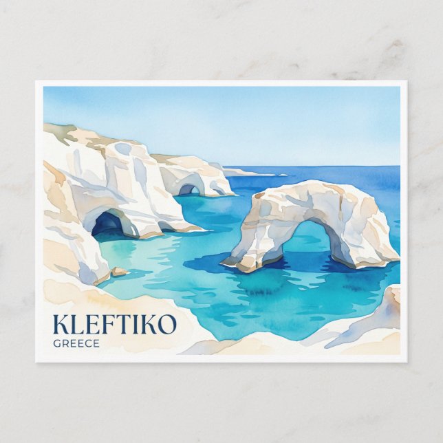Kleftiko Milos Grekland Vykort (Framsida)