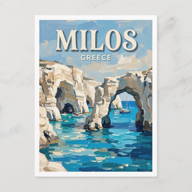 Kleftiko Milos Grekland Vykort (Framsida)