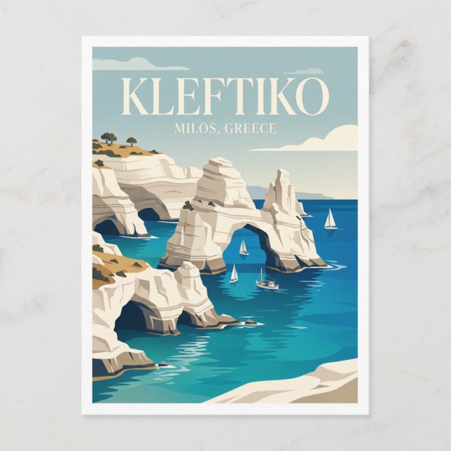 Kleftiko Milos Grekland Vykort (Framsida)