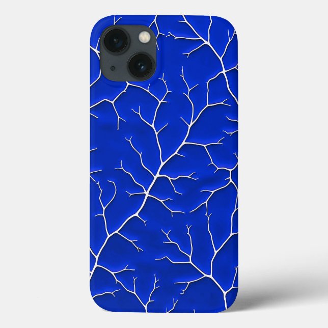 Klein Blue Tree Branch iPhone Case (Baksida)