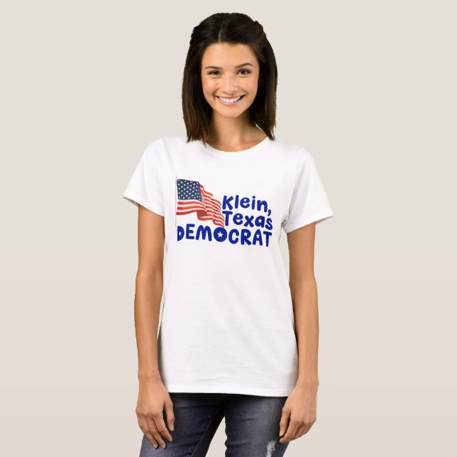 Klein Texas demokrat T Shirt (Hel framsida)