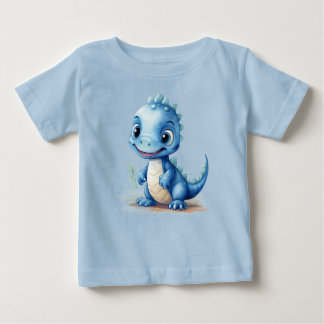 Kleine Blauwe Dino T Shirt