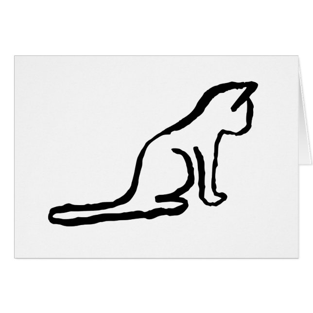 Kleine Katze Hälsningskort (Framsidan Horizontal)