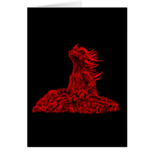 Kleine Rote Drache - Dragon Hälsningskort