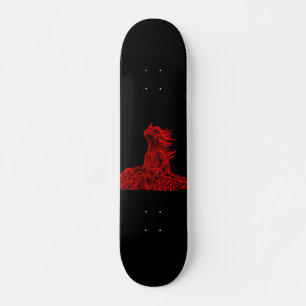 Kleine Rote Drache - Dragon Mini Skateboard Bräda 18,5 Cm