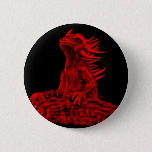 Kleine rote Drache Knapp (Framsida)