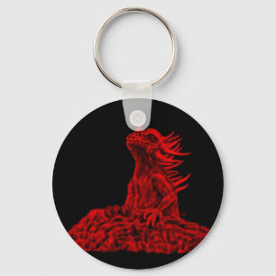 Kleine Rote Drache Nyckelring