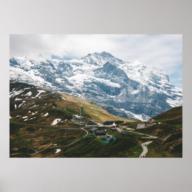 Kleine Scheidegg Mountain pass Schweiz Poster (Framsidan)