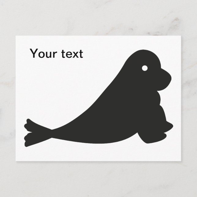 Kleine süße Robbe Vykort (Framsida)