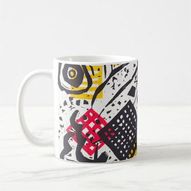Kleine Welten V (Small Worlds V) Wassily Kandinsky Kaffemugg (Vänster)