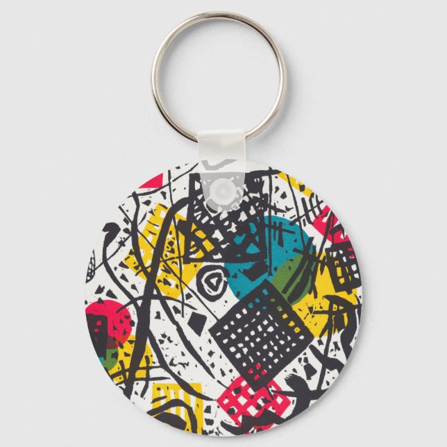Kleine Welten V (Small Worlds V) Wassily Kandinsky Nyckelring (Framsida)