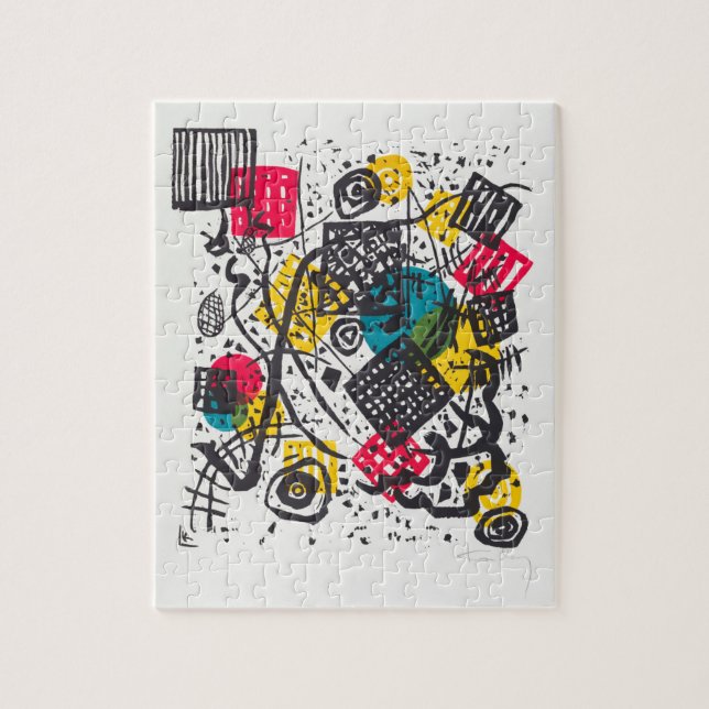 Kleine Welten V (Small Worlds V) Wassily Kandinsky Pussel (Vertikal)