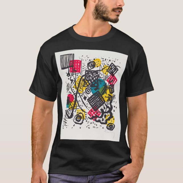 Kleine Welten V (Small Worlds V) Wassily Kandinsky T Shirt (Framsida)