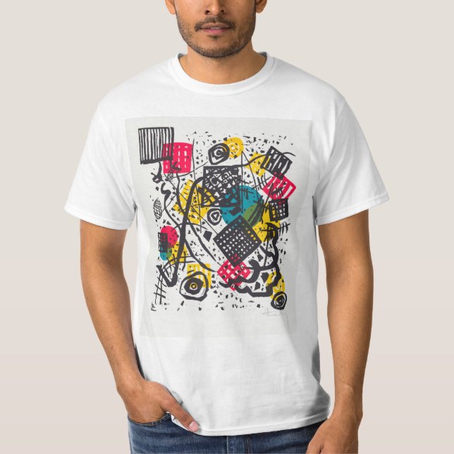 Kleine Welten V (Small Worlds V) Wassily Kandinsky T Shirt (Framsida)