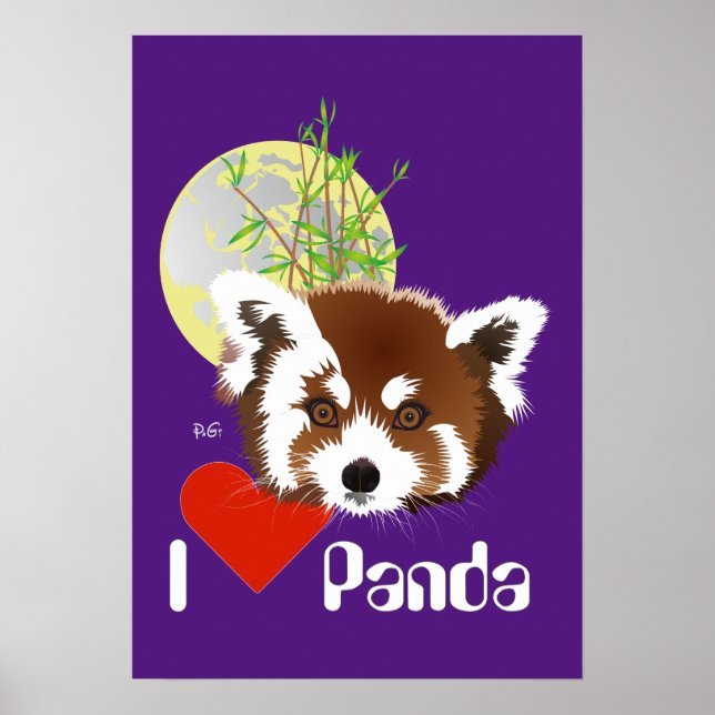 Kleiner Panda (Ailurus fulgens) Poster (Framsidan)