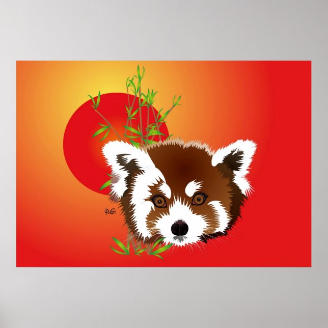 Kleiner Panda (Ailurus fulgens) Poster (Framsidan)