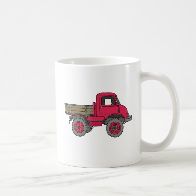 Kleiner roter Laster, Lastwagen Kaffemugg (Höger)