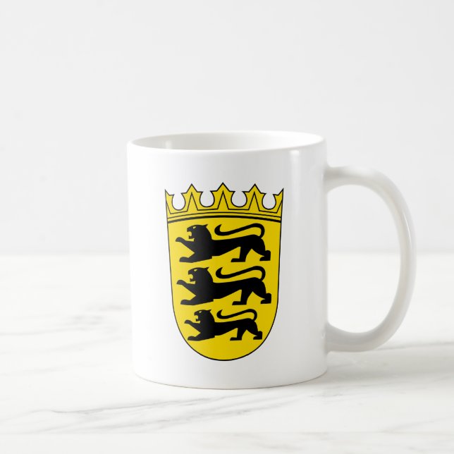 Kleines Wappen von Baden-Württemberg Kaffemugg (Höger)