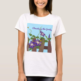 Klematis i trädgården t shirt