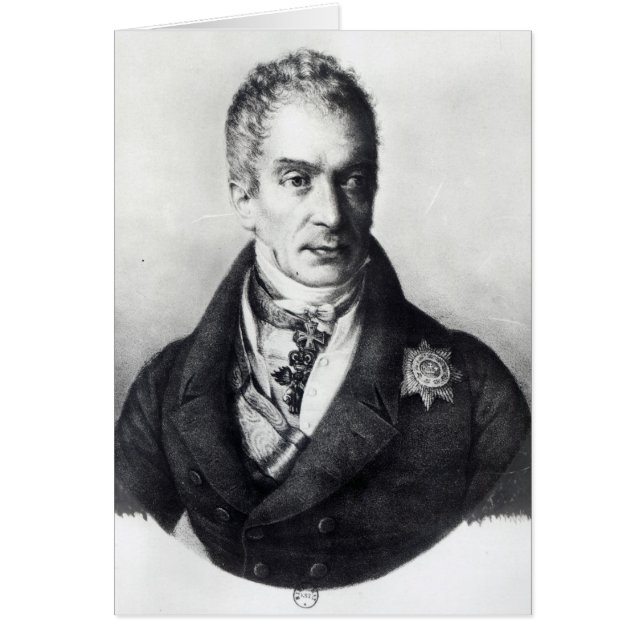 Klemens Wenzel Nepomuk Lothar Hälsningskort (Framsidan)