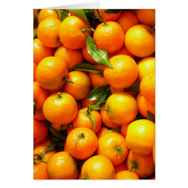 Klementiner på Nicemarknaden för frukt, Frankrike Hälsningskort (Framsidan)