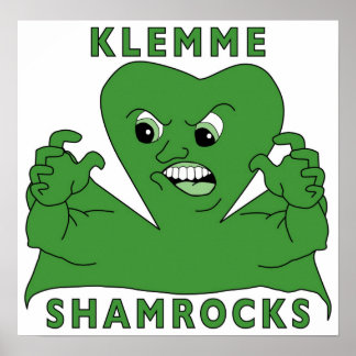 Klemme Shamrocks Poster