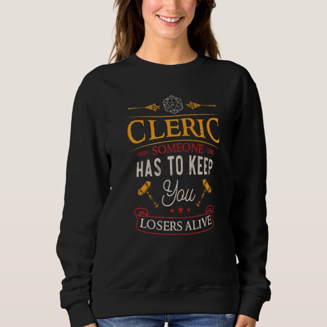 Kleriska - dungeons, RPG - Dragons Gaming Premium T Shirt (Framsida)