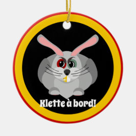 Klette ombord - belgisk folklore julgransprydnad keramik