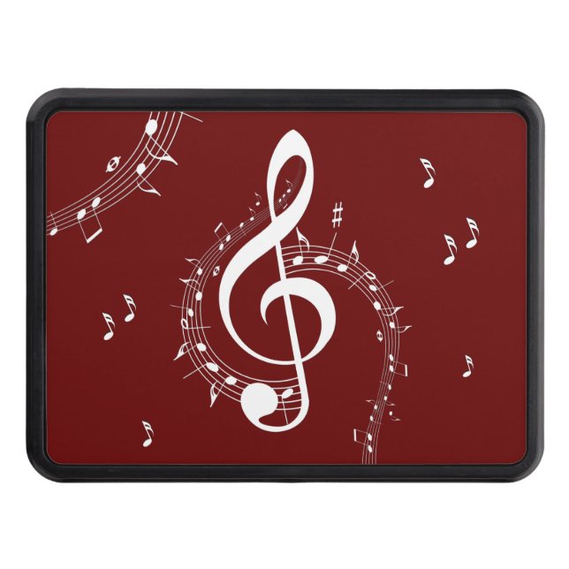 Kliactic G Clef Music Red Dragkroksskydd (Framsidan)