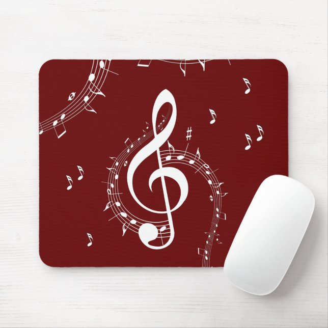 Kliactic G Clef Music Red Musmatta (Med mus)