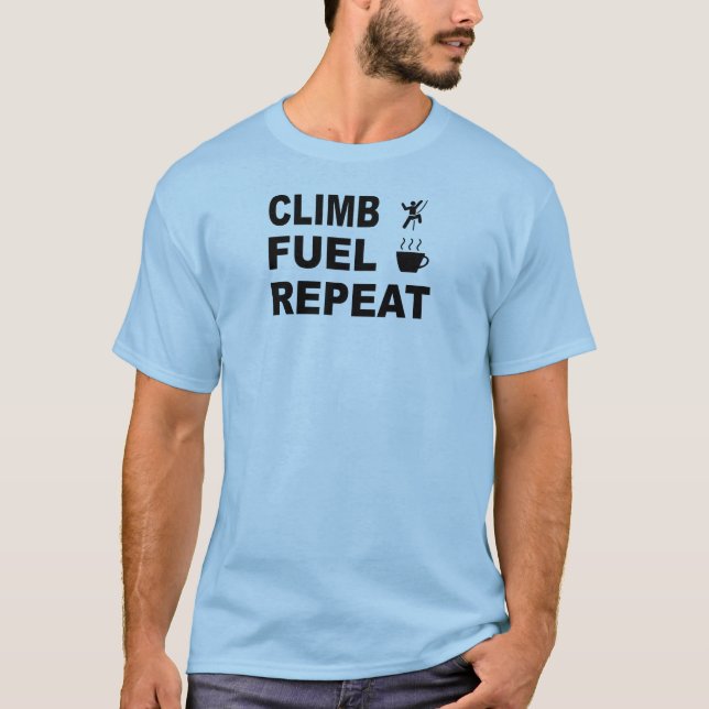 Klib, bränsle, upprepa t shirt (Framsida)
