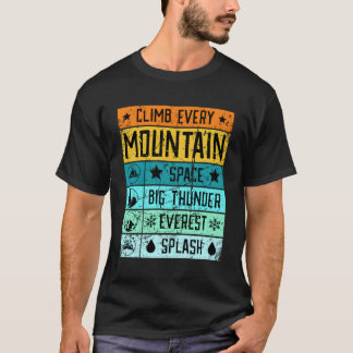 Klib Mt Everes Stänk bergsberg T Shirt