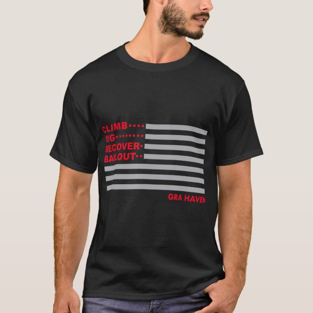 Klib Rig Recover Bailout amerikansk Flagga T-shirt (Framsida)
